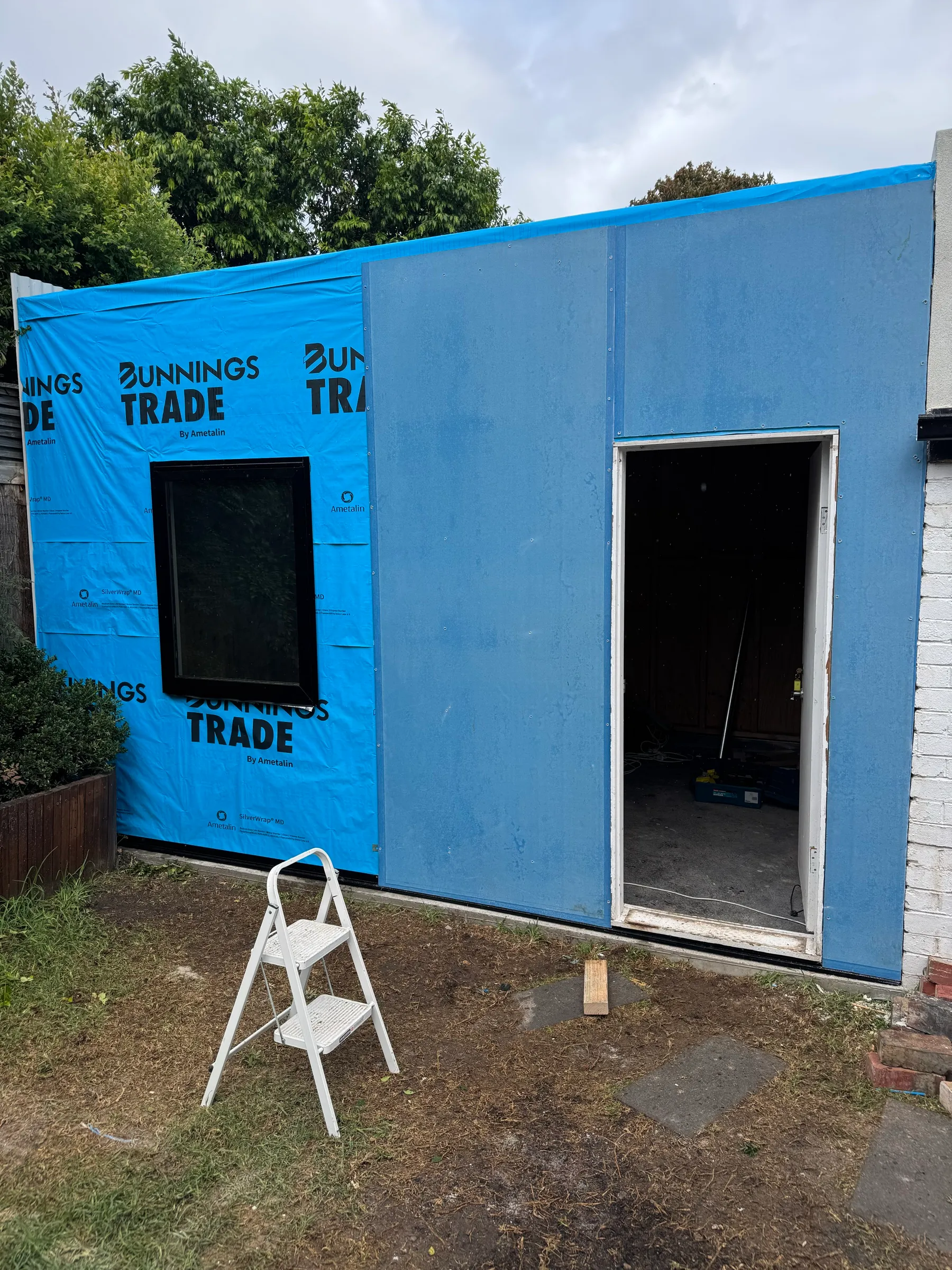A garage rebuild, start to finish - Wrapped & framed